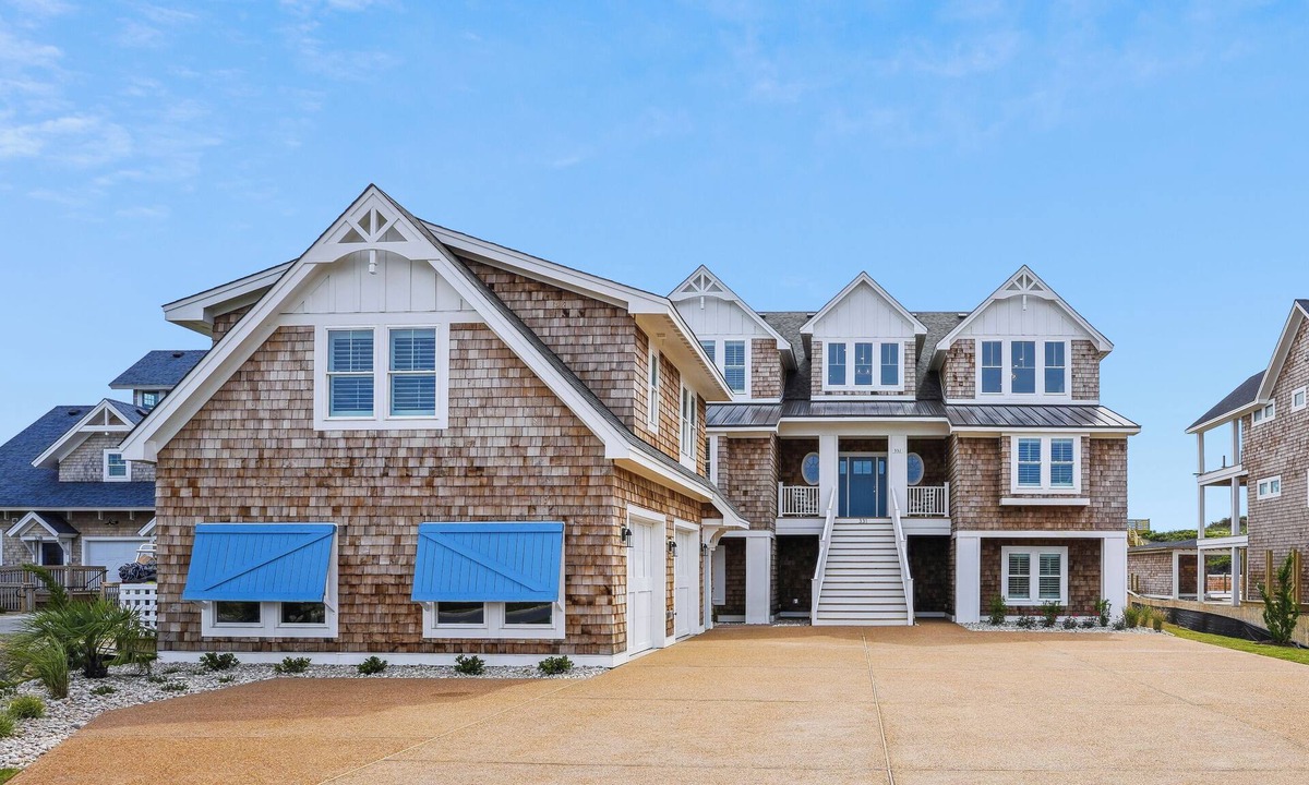 Pine Island House | Austin - New Construction Oceanfront 11BR with Elevator, Fire Pit, Pool, Fitness Room and More!