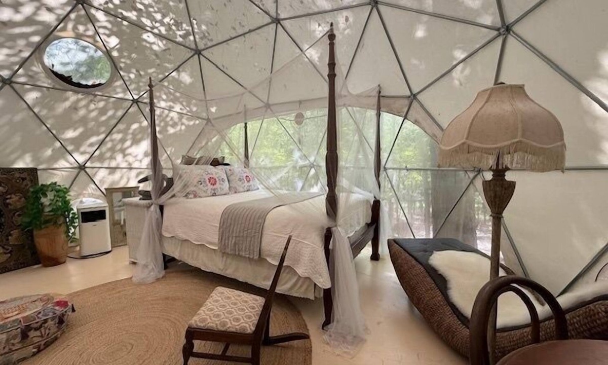 Eatonton RV Rental | Cozy Off-Grid Dome Retreat in the Woods