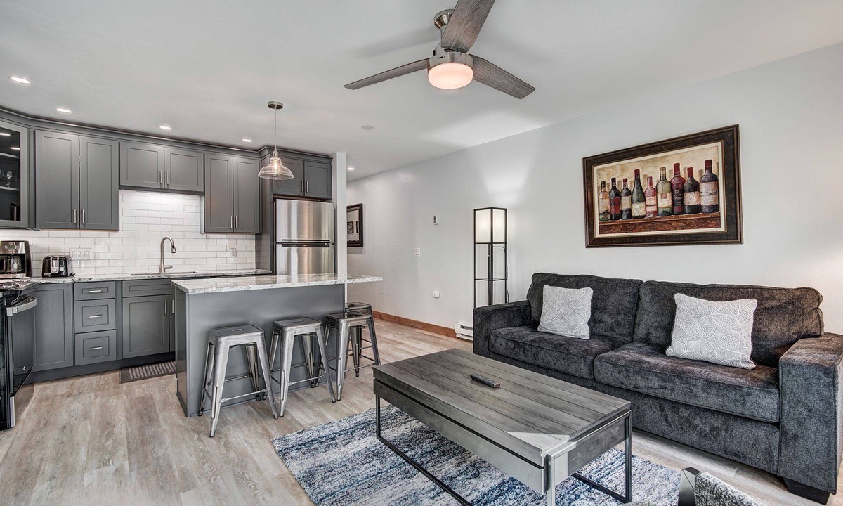 Historic District Condo | Freshly updated, right in town and across from the lift!