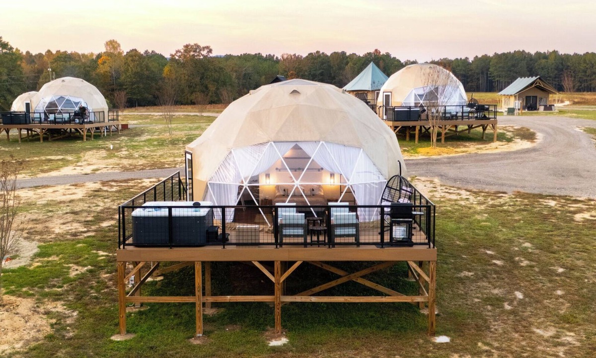 Cedar Bluff Resort | Lake Front Geodesic Dome: Hot Tub, TV, & Lake Views