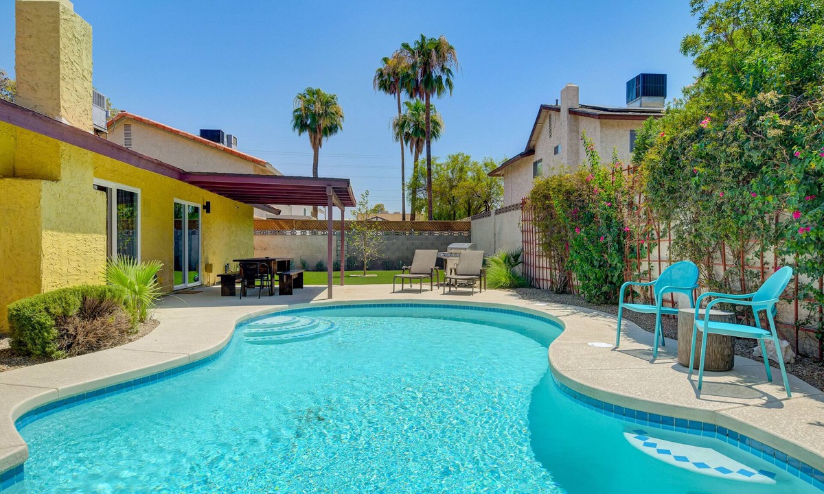 Paradise Villa | Modern & Serene Spanish Style Home w/Beautiful Pool, AC, and Amenities