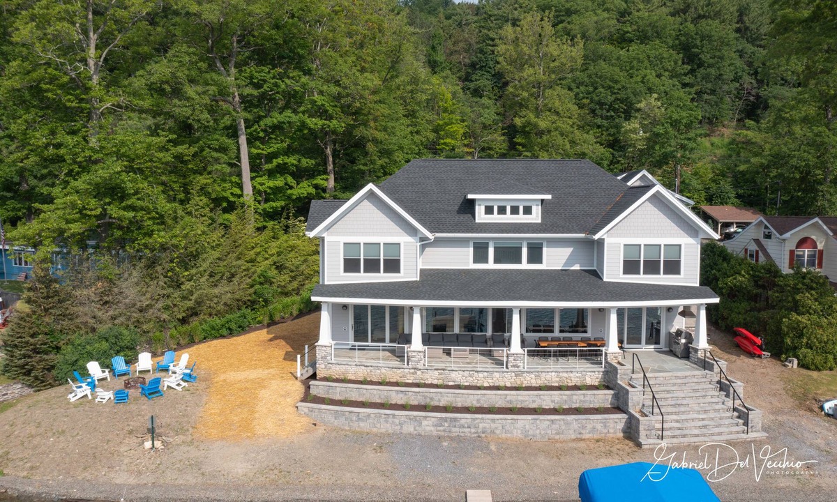 Cameron House | Newly Constructed Luxury Home On 150' Natural Beach With Dock And Hot Tub!