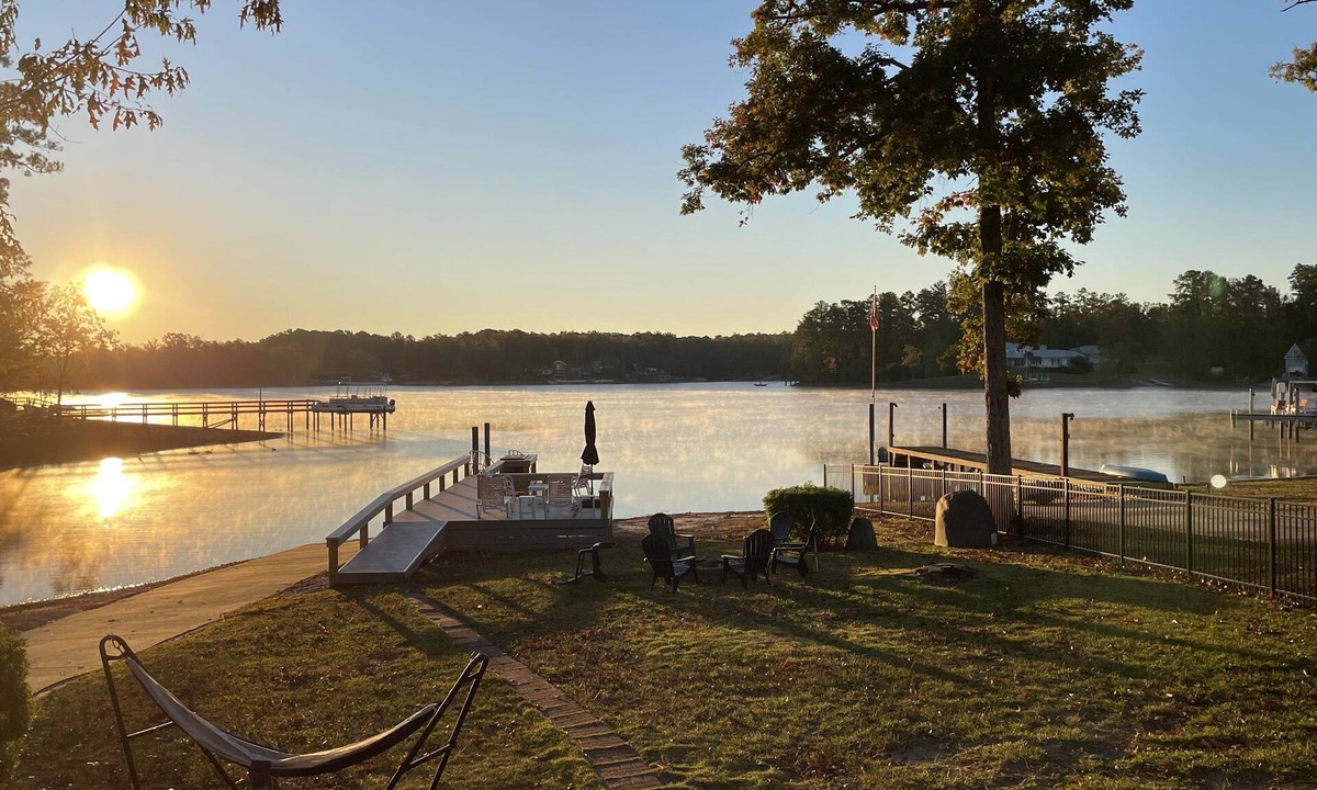 Chapin House | Panoramic Views, Dock w/Lounge Area & Wide Stairs into Lake, Private Boat Ramp