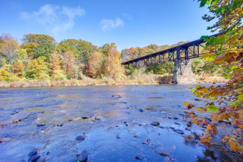 Montague Apartment | Riverfront Apt w/Fire Pit & Yard in Millers Falls