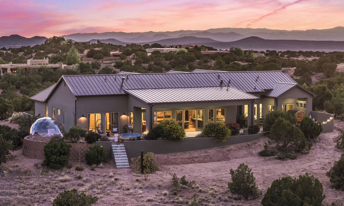 Santa Fe House | Santa Fe Design Home · Stargazing Dome, Sauna, Cold Plunge & Mountain Views