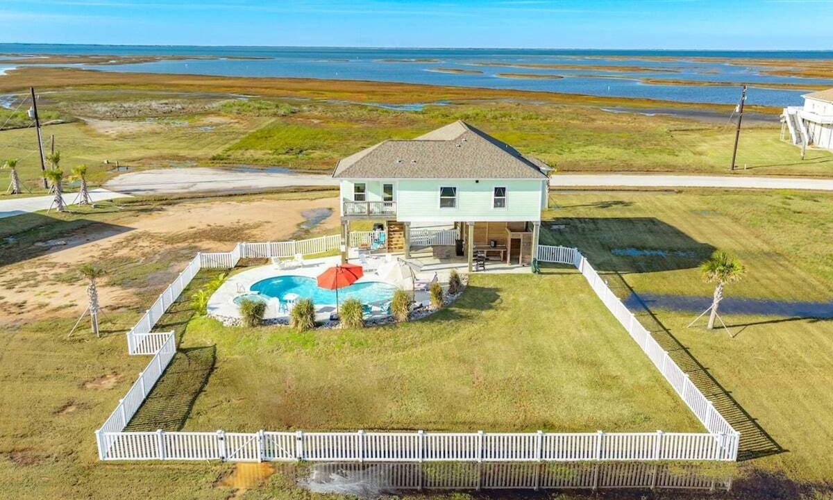 Indian Beach House | Secluded Bayfront Oasis - Heated Pool & Spa - Epic Front-Row Sunset Views & Vistas