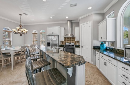 Emerald Waters Village House | 1/2 Block From Private Beach, 7 BR, Remodeled, Theater, Discounted Golf Cart