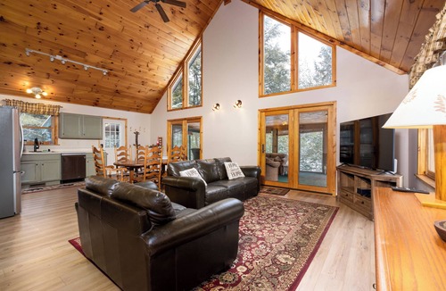 Warrensburg Cabin | 2BR+Loft Cabin—Summer Getaway with Patio,Firepit Near Lake George &Gore Mountain