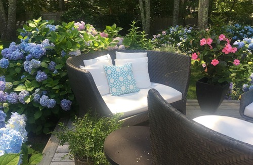 Water Mill House | 5.5 miles to U.S. Open! Swim in a sea of hydrangeas on this bucolic property.