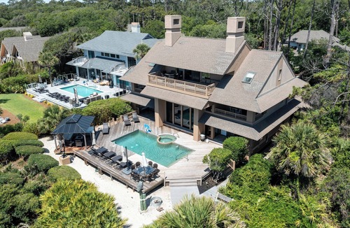 Palmetto Dunes House | 9 Dinghy - Oceanfront Home in Palmetto Dunes with Pool & Hot Tub. Dog Friendly.