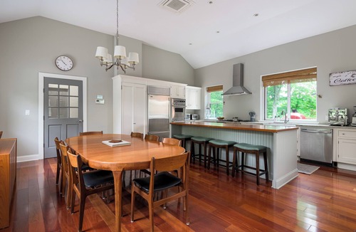 Middle Hope House | A Restored Schoolhouse With Movie Theater, Firepit, and Heated Pool