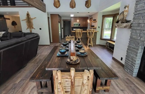 Queensbury House | Adirondack Fall: Fire Pit & Indoor Hot Tub