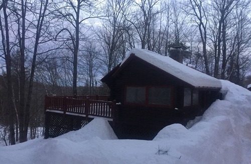 Wardsboro Cabin | Charming Traditional Log Cabin In Between Mt. Snow And Stratton with Sauna/WIFI