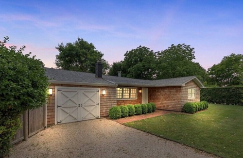 Village of Southampton House | Chic Southampton Getaway with heated Pool, minutes to Beach, & Village
