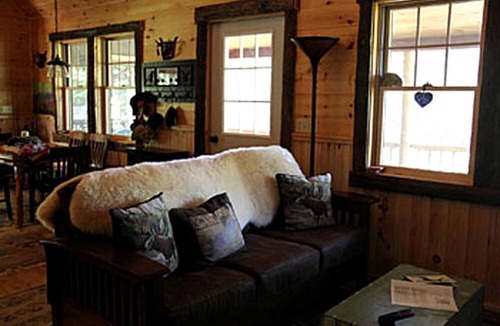 Saranac Lake Cabin | Elegantly Rustic Cabin on Secluded Island near Lake Placid on Saranac Lake, New York