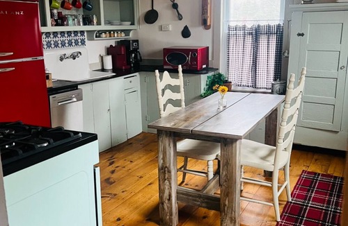 Chestertown House | Historic 1860s Farmhouse, Private Fishing Pond, Canoe, Hot Tub, Walk to Town.