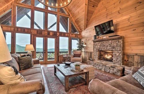 Ridges Over the Lake House | Long-Range Views Game Room Fire Pit Pets
