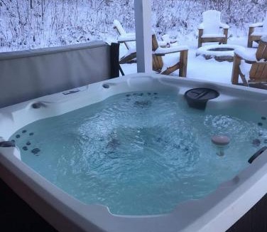 Gilboa Ski Chalet | Modern Pine Tree Chalet with HOT TUB, Outdoor TV, VIEWS, Games & POOL 5 mins away!