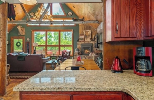 Hague Cabin | Mountainside Cabin Hot Tub & Fireplace Serenity Less than 2 miles to Lake George