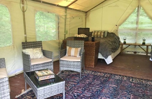 Rushville Bed & Breakfast | Quad Squad Glamping Tent & Breakfast for 2-4+ in Finger Lakes Wine Country