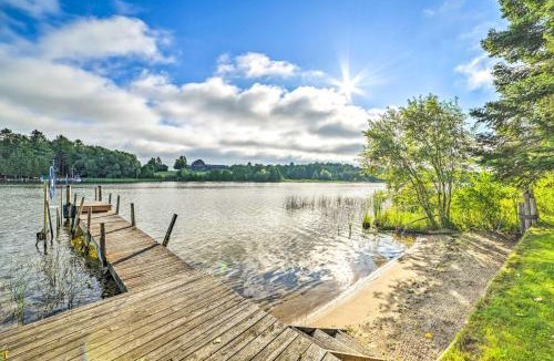 Cheboygan House | Riverfront Home w/Dock ~ 6 Mi to Cheboygan!