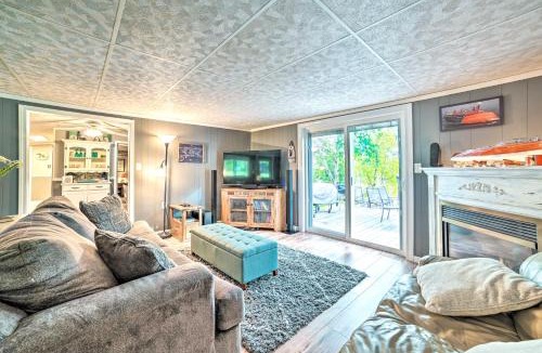 Cheboygan House | Riverfront Home w/Dock ~ 6 Mi to Cheboygan!