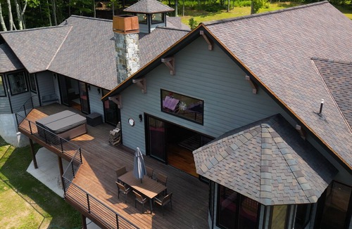 Corning House | Spacious modern mountain style home with beautiful western views in Corning, NY