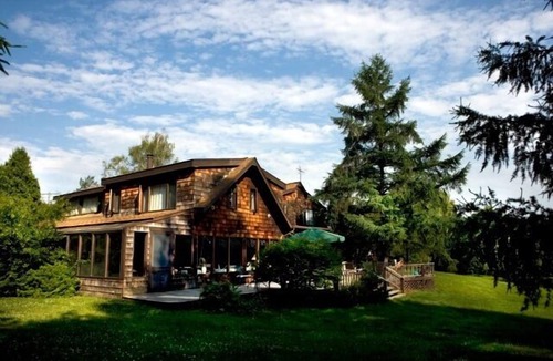 Valatie House | Sprawling, Rustic Country Estate with Spring-Fed Swim Pond & Tennis Ct