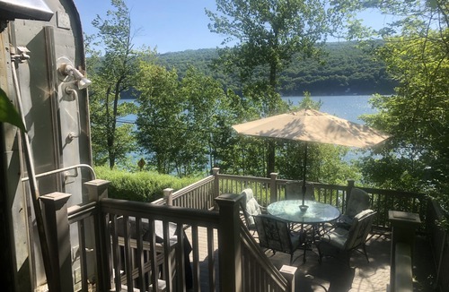 Town of Sempronius Cabin | Surprisingly spacious Historic Railcar on Beautiful Skaneateles Lake