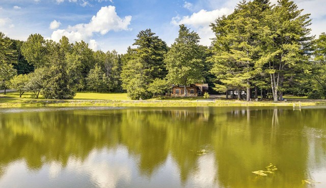 24-Acre Finger Lakes Cabin w/Private Pond