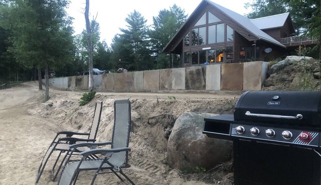 Adirondack river house with a new pavilion seats 50 constructed fall of 2025