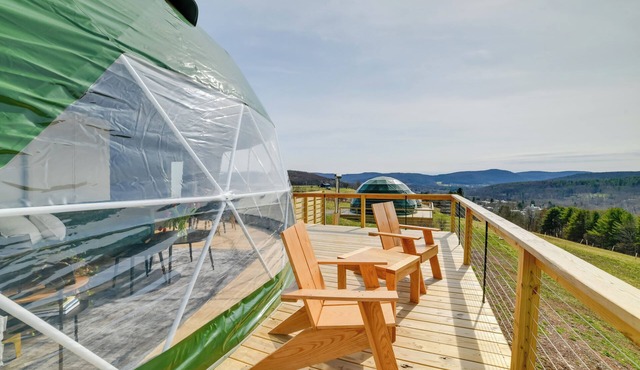 Barrel Hot Tub at ‘The Eagle Dome’ in Franklin!