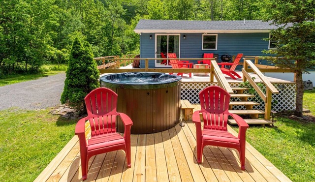 Catskill Kaaterskill Cabin Hot Tub FirePit Sauna