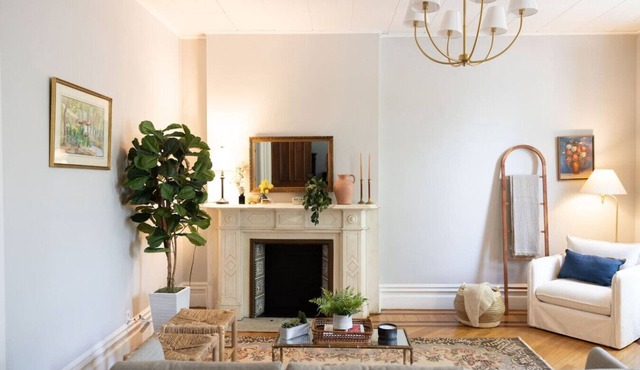 Charming Apt. with Marble Mantel
