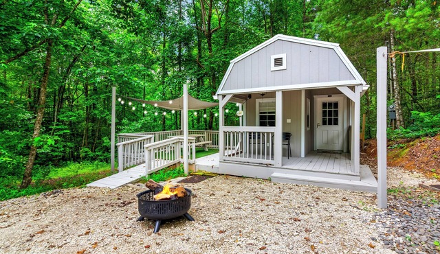 Charming bungalow Tiny Home, Fire pit, Close to town, Dog Friendly, Mountain Air