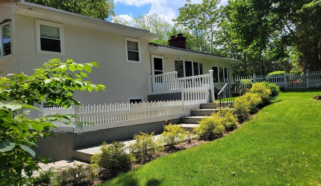 Charming Split-Level House with heated pool, hot tub & a brand-new septic system