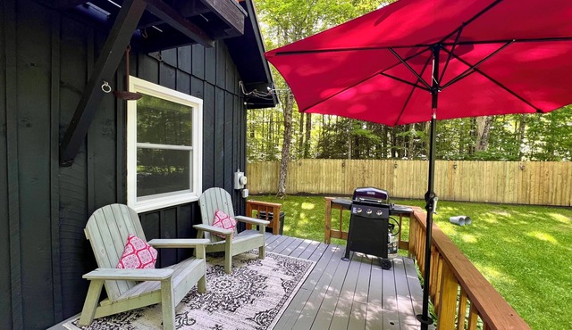 Comfy chalet near town, lake, skiing and hiking