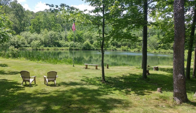 FABULOUS PRIVATE GETAWAY CHALET IN THE WOODS BEMUS POINT NY NOT JAMESTOWN !