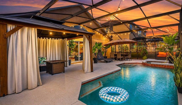 Fire Pit Pool Retreat for Groups