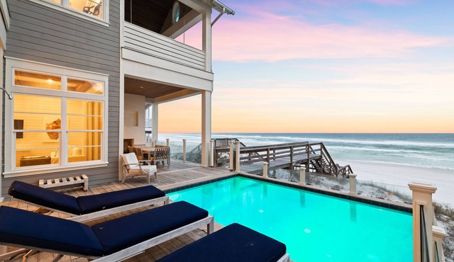 Gulf Front Escape with Pool, LSV, Elevator, and Private Beach Boardwalk