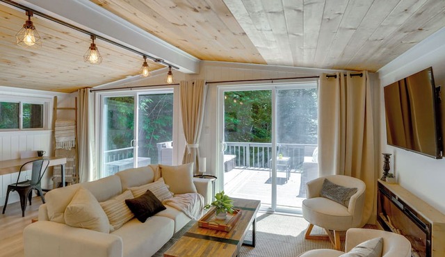 High-Design Monroe Cabin on 2 Private Acres!