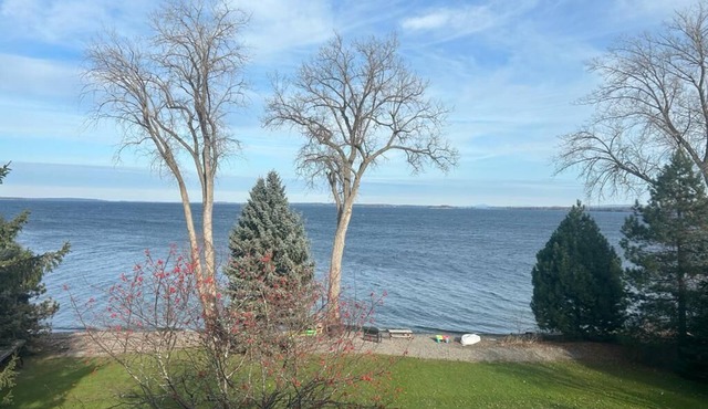 Lake front house on Lake Champlain