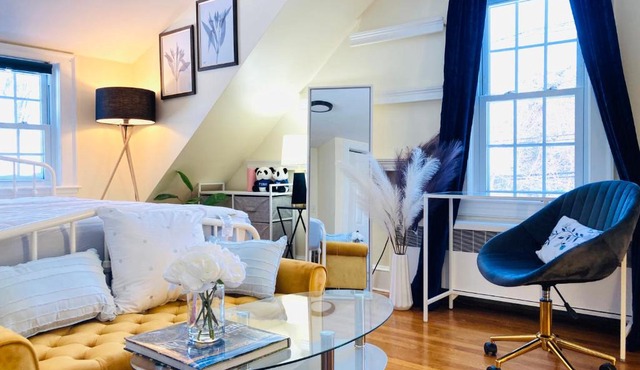 Luxurious Master Bedroom w/ 4K 65” TV, Netflix, Desk for Work & Makeup