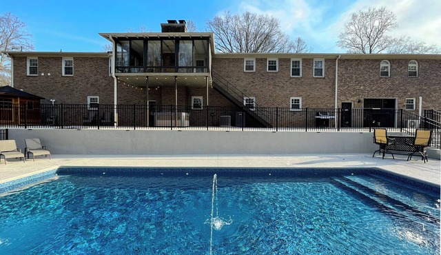 Luxury 6,000+ sq ft Hideaway with Heated Pool, Spa, & Sauna - near Greenville