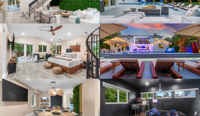Luxury Heated Huge Pool Gameroom Designer Villa