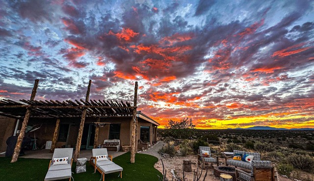 Magical 21 Acre Solar Adobe Ranch House in Ojo Caliente and Carson Nat. Forest