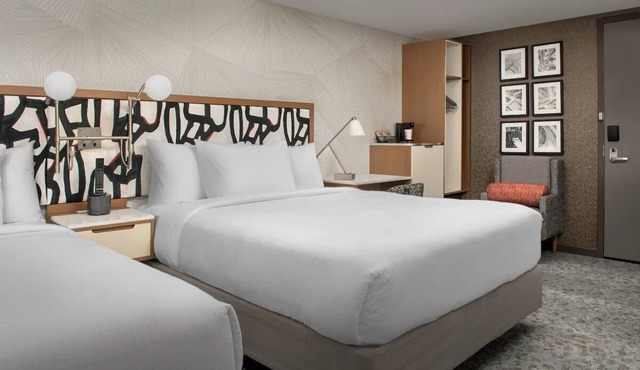 Marriott Queens | 2 Queen Suite | Free hot breakfast, 24hr gym | 2 Units