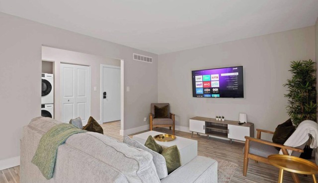 Modern 2BR Retreat w/Pool & Gym | Near Downtown