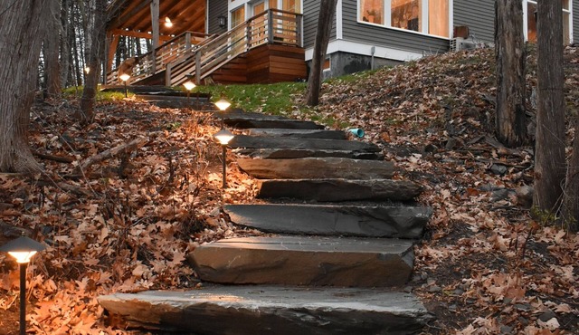 Modern Lake Champlain Lake House with Private Beach and Docks