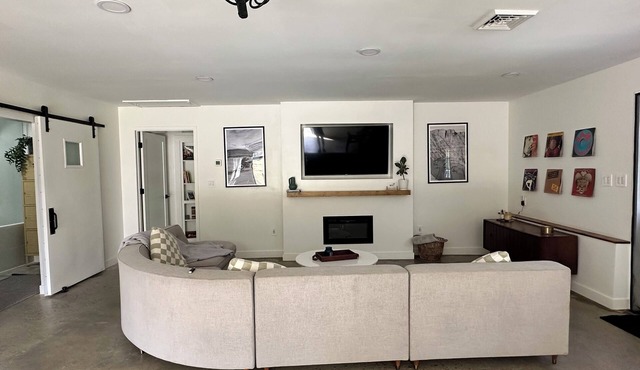 Modern Living inside a former Motorcycle Showroom— Stylish & One of a Kind